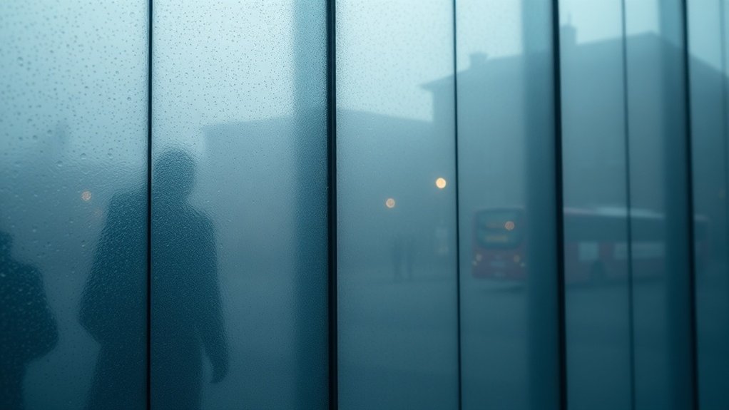 Frosted Obscure Glass Pinner