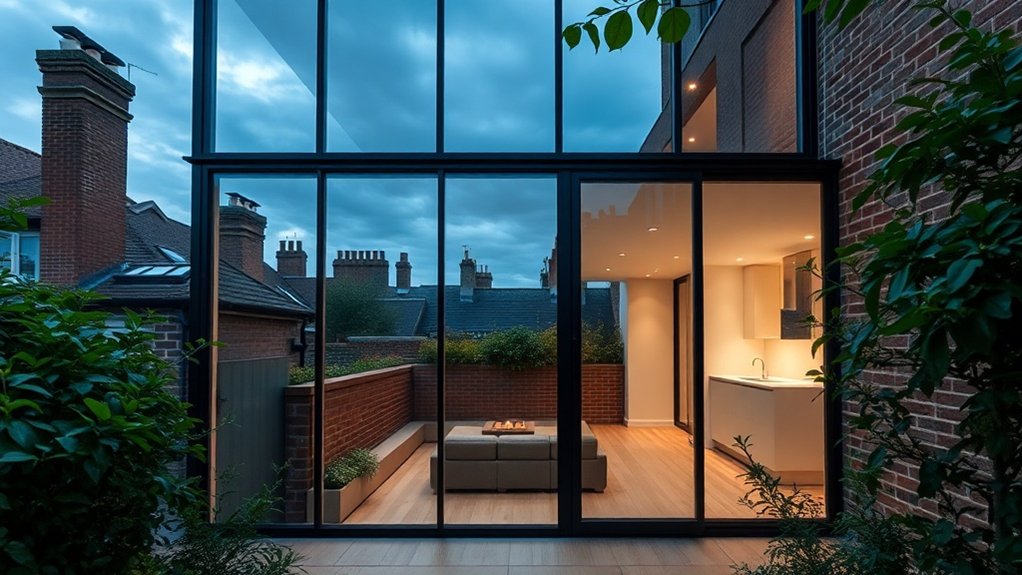 Glass Extension Walls Pinner