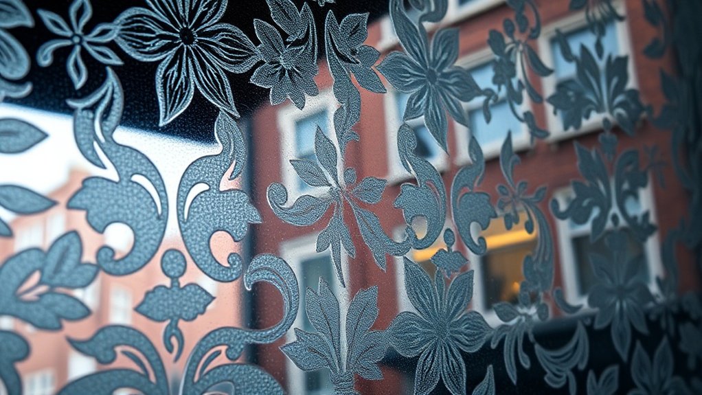 Patterned Decorative Glass Pinner